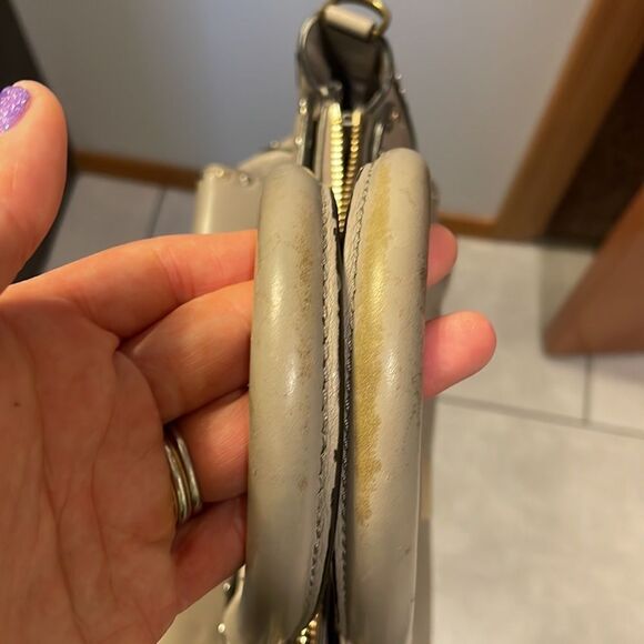 Rebecca Minkoff gray leather studded purse - Picture 13 of 16